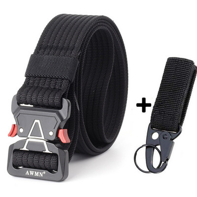 Μόδα Ανδρικές Ζώνες Υψηλής Ποιότητας Νάιλον Τακτική Ζώνη Για Τζιν Παντελόνι Μεταλλική Πόρπη Εκπαίδευση Στρατιωτικό Παντελόνι Casual Ζώνη