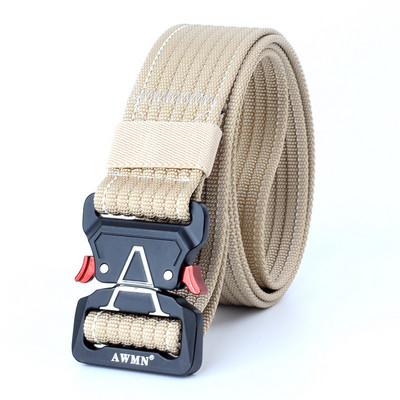 Μόδα Ανδρικές Ζώνες Υψηλής Ποιότητας Νάιλον Τακτική Ζώνη Για Τζιν Παντελόνι Μεταλλική Πόρπη Εκπαίδευση Στρατιωτικό Παντελόνι Casual Ζώνη