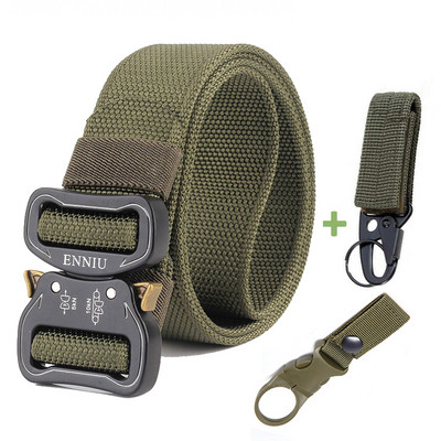 Μόδα Ανδρικές Ζώνες Υψηλής Ποιότητας Νάιλον Τακτική Ζώνη Για Τζιν Παντελόνι Μεταλλική Πόρπη Εκπαίδευση Στρατιωτικό Παντελόνι Casual Ζώνη