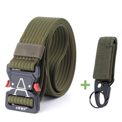 Μόδα Ανδρικές Ζώνες Υψηλής Ποιότητας Νάιλον Τακτική Ζώνη Για Τζιν Παντελόνι Μεταλλική Πόρπη Εκπαίδευση Στρατιωτικό Παντελόνι Casual Ζώνη