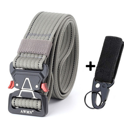 Μόδα Ανδρικές Ζώνες Υψηλής Ποιότητας Νάιλον Τακτική Ζώνη Για Τζιν Παντελόνι Μεταλλική Πόρπη Εκπαίδευση Στρατιωτικό Παντελόνι Casual Ζώνη