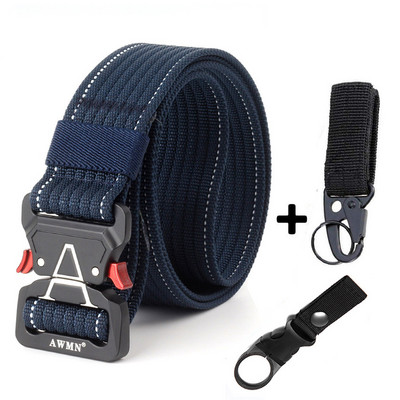 Μόδα Ανδρικές Ζώνες Υψηλής Ποιότητας Νάιλον Τακτική Ζώνη Για Τζιν Παντελόνι Μεταλλική Πόρπη Εκπαίδευση Στρατιωτικό Παντελόνι Casual Ζώνη