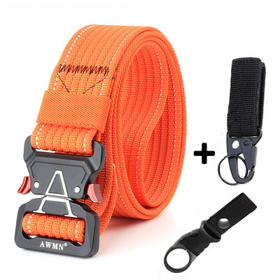 Μόδα Ανδρικές Ζώνες Υψηλής Ποιότητας Νάιλον Τακτική Ζώνη Για Τζιν Παντελόνι Μεταλλική Πόρπη Εκπαίδευση Στρατιωτικό Παντελόνι Casual Ζώνη