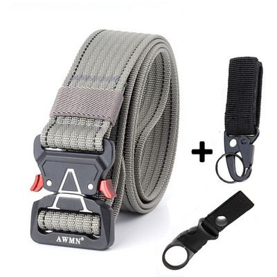 Μόδα Ανδρικές Ζώνες Υψηλής Ποιότητας Νάιλον Τακτική Ζώνη Για Τζιν Παντελόνι Μεταλλική Πόρπη Εκπαίδευση Στρατιωτικό Παντελόνι Casual Ζώνη