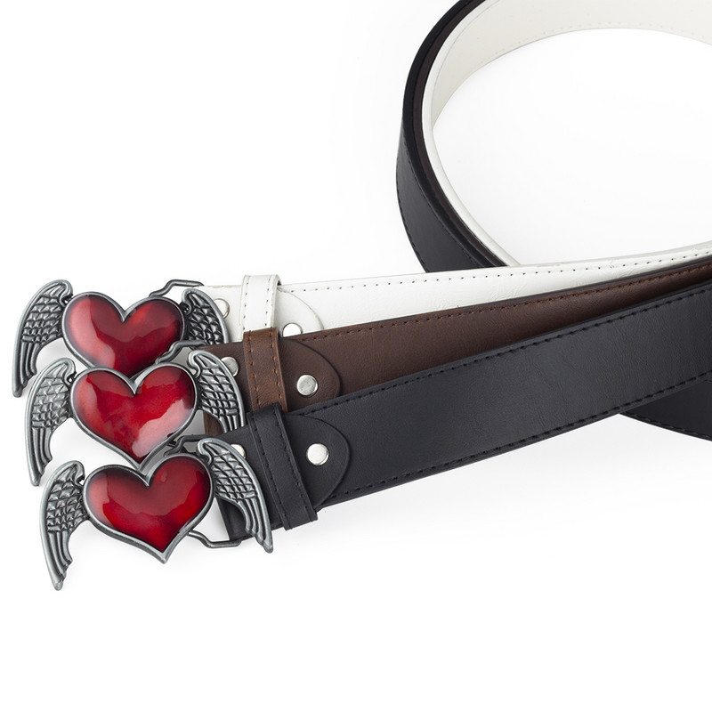 Tiib, punane südamesulamist pandla, naistemood Cowgirl Up valge vööga vaba aja kaunistus PU