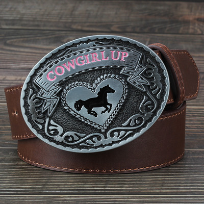 Kaubojka u zapadnom stilu, velika kopča za remen, ležerni modni ukrasni remen za žene