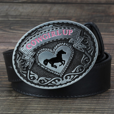 Kaubojka u zapadnom stilu, velika kopča za remen, ležerni modni ukrasni remen za žene