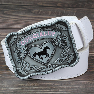 Kaubojka u zapadnom stilu, velika kopča za remen, ležerni modni ukrasni remen za žene