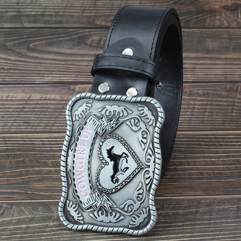 Kaubojka u zapadnom stilu, velika kopča za remen, ležerni modni ukrasni remen za žene