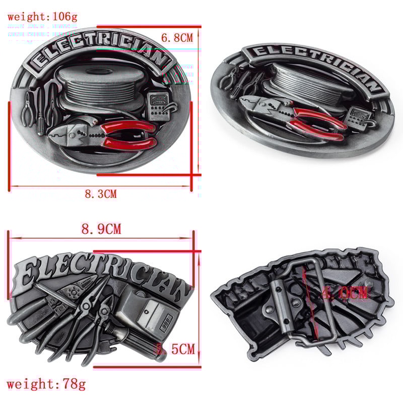 Električni profesionalni dodaci Ukrasna kopča Radni pojas Masivni rekreacijski pojasevi Glatka kopča Muška Joker moda