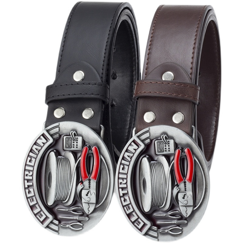 Električni profesionalni dodaci Ukrasna kopča Radni pojas Masivni rekreacijski pojasevi Glatka kopča Muška Joker moda