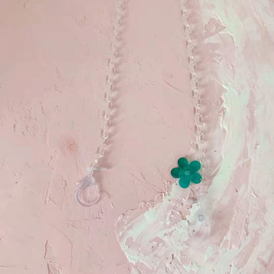 Novi Japan i Južna Koreja, mali svježi, prozirni akrilni lanac, cvjetni privjesak, maska, lanac uzica, lanac za naočale