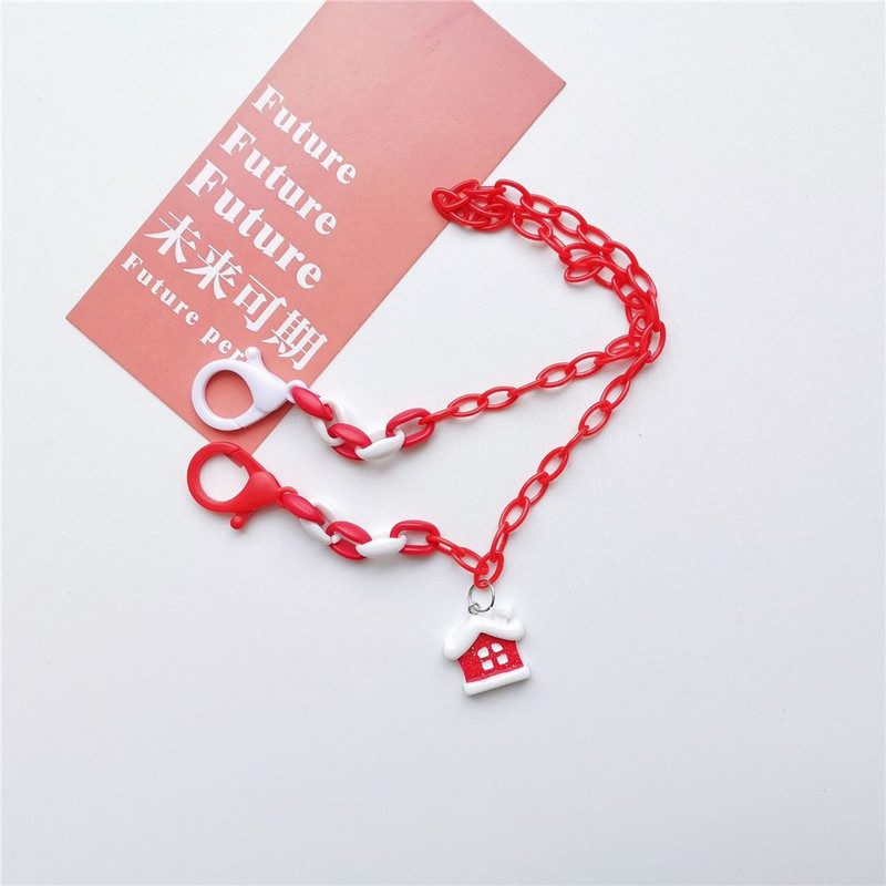 Modni božićni akrilni držač lančića za naočale Ogrlica Traka za sunčane naočale Dječji protuklizni remen za držač naočala Pletenica za naočale