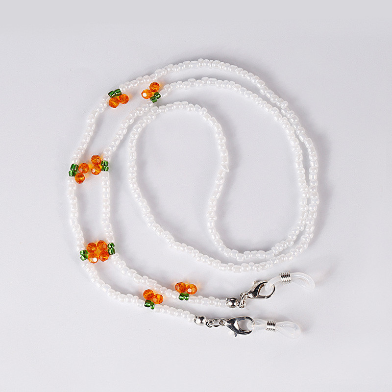 Akiniai maskavimo grandinėlės Kaukės grandinėlės Cherry Akinių grandinėlė moterims Retro metaliniai akiniai nuo saulės dirželiai akinių laido laikiklis