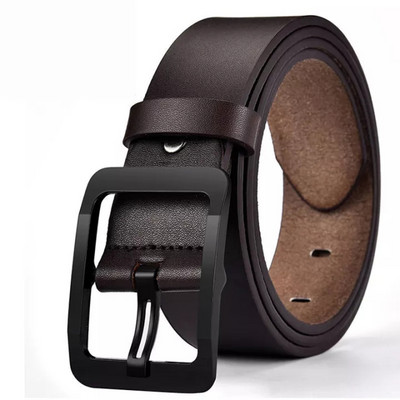Natūralios odos prabangus firminis vyriškas diržas, aukštos kokybės lydinio segtukas, vyriškas verslo retro jaunimo su džinsais naujas diržas