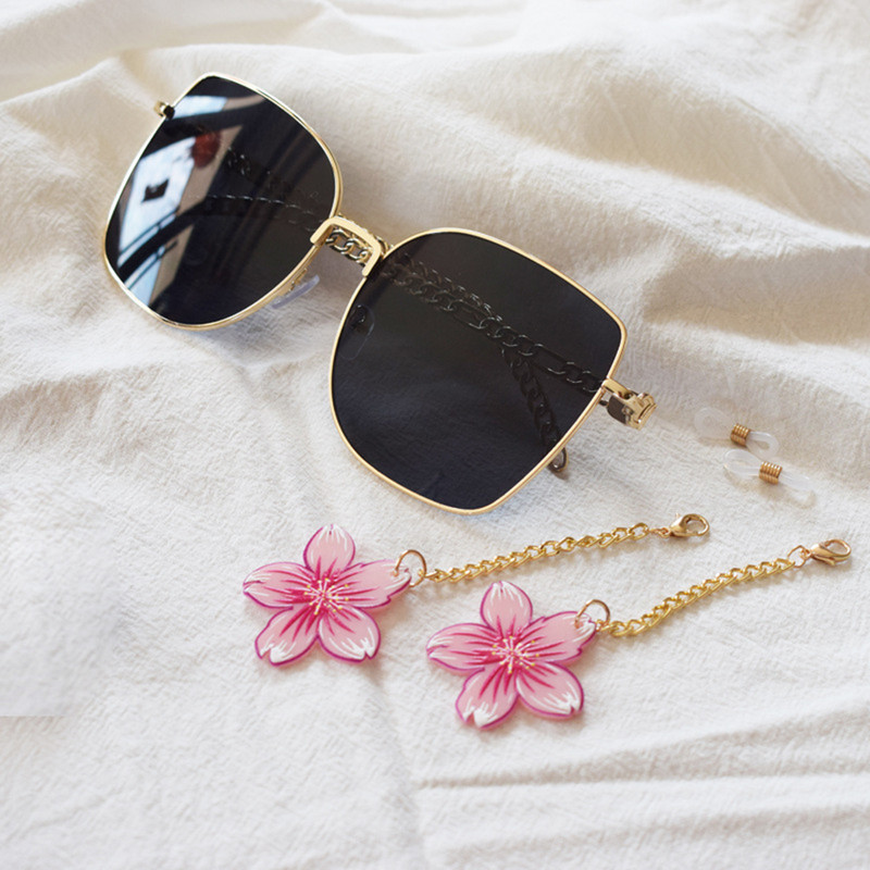 Mood akrüülist kirsiõied päikeseprillid ketid dekoratiivsed lühikesed ketid täht sulamist kett kaelapael Ehted naistele