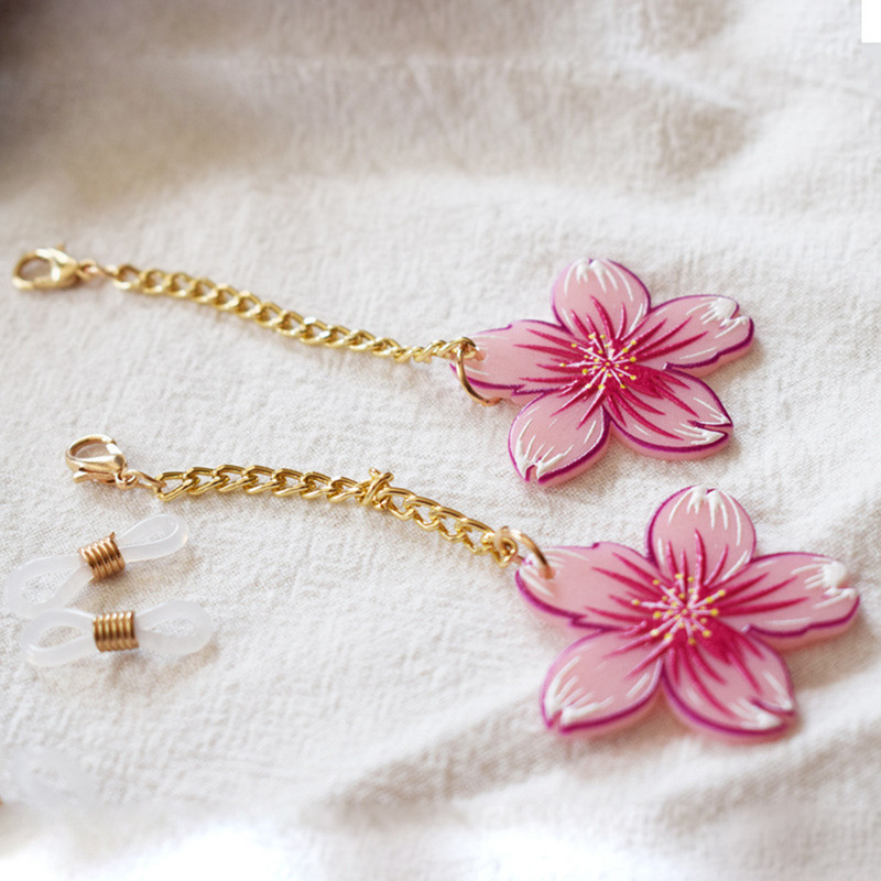 Mood akrüülist kirsiõied päikeseprillid ketid dekoratiivsed lühikesed ketid täht sulamist kett kaelapael Ehted naistele