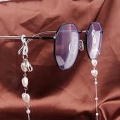 1vnt Perlų kaukių grandinėlė Meilė Širdies formos akinių grandinėlė Moteriškos dirželio virvelės Kasdieniai akiniai nuo saulės Kaklo virvelės Priedai Nauji