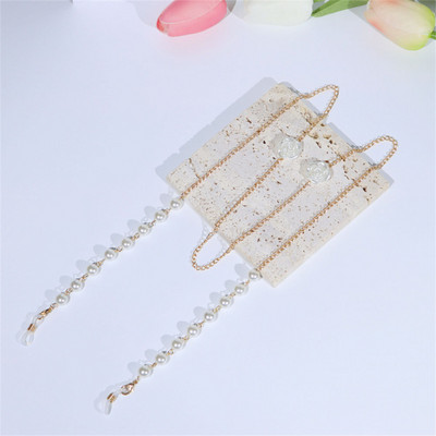 Novi maskirni lančići za sunčane naočale za žene Akrilni biserni kristalni cvjetovi Lanci za naočale Traka od stakla Veleprodaja modnog nakita