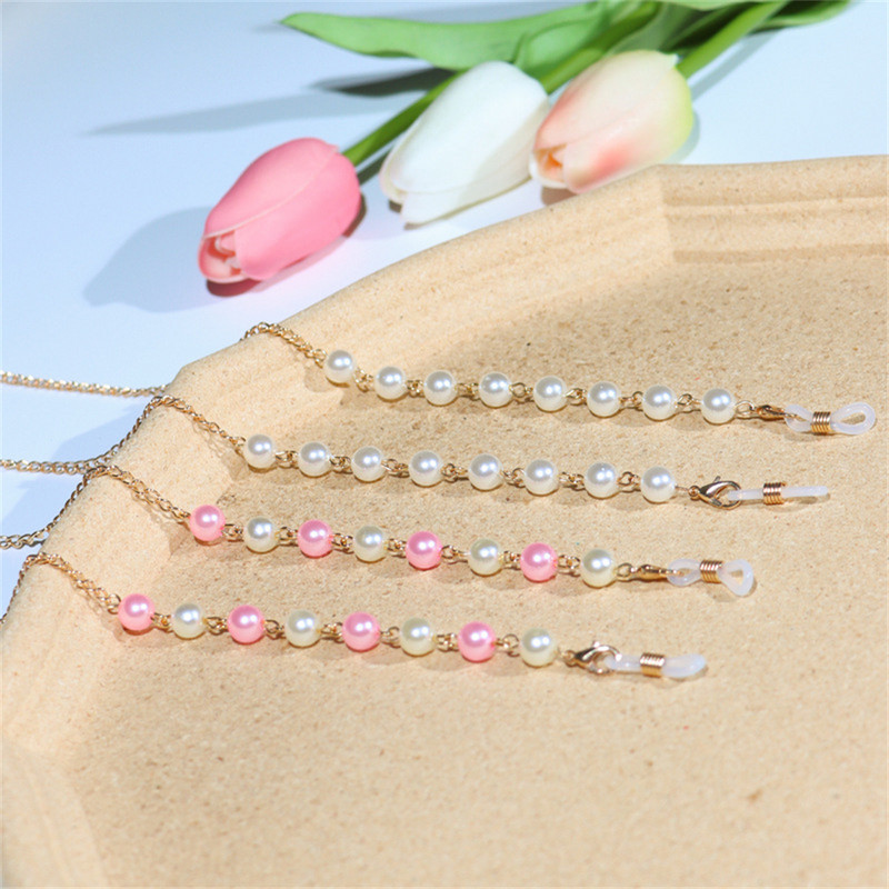 Novi maskirni lančići za sunčane naočale za žene Akrilni biserni kristalni cvjetovi Lanci za naočale Traka od stakla Veleprodaja modnog nakita