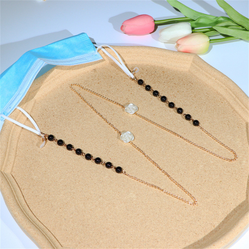 Novi maskirni lančići za sunčane naočale za žene Akrilni biserni kristalni cvjetovi Lanci za naočale Traka od stakla Veleprodaja modnog nakita