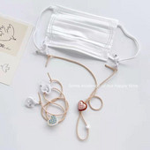 Novi stil Jednostavan mali svježi ljubavni privjesak Najlonska uzica Ogrlica Lanac za naočale