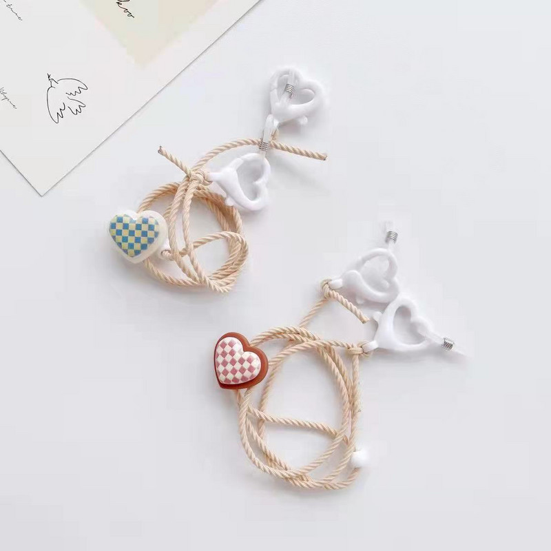 Novi stil Jednostavan mali svježi ljubavni privjesak Najlonska uzica Ogrlica Lanac za naočale