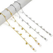 Modna zvijezda Držač lančića za sunčane naočale s bisernim perlama Ženske elegantne viseće ogrlice za naočale za čitanje