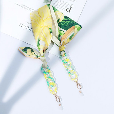 Modni akrilni najlonski konop, vjetrootporna maska, lanac uzica s printom, svileni šal, glamurozni lanac za naočale, remen oko vrata, dodaci za naočale