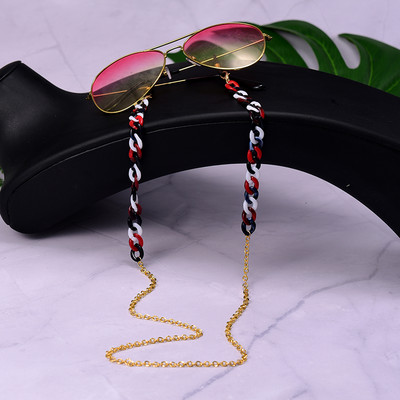 MOON GIRL Pozlaćeni lanac od akrilnih naočala za žene Protuklizne naočale za čitanje Kabel Držač maske Traka za oko oko Dropship