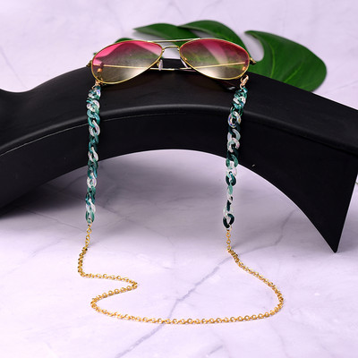 MOON GIRL Pozlaćeni lanac od akrilnih naočala za žene Protuklizne naočale za čitanje Kabel Držač maske Traka za oko oko Dropship