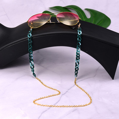 MOON GIRL Pozlaćeni lanac od akrilnih naočala za žene Protuklizne naočale za čitanje Kabel Držač maske Traka za oko oko Dropship