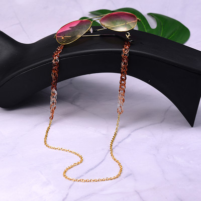 MOON GIRL Pozlaćeni lanac od akrilnih naočala za žene Protuklizne naočale za čitanje Kabel Držač maske Traka za oko oko Dropship