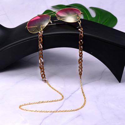 MOON GIRL Pozlaćeni lanac od akrilnih naočala za žene Protuklizne naočale za čitanje Kabel Držač maske Traka za oko oko Dropship