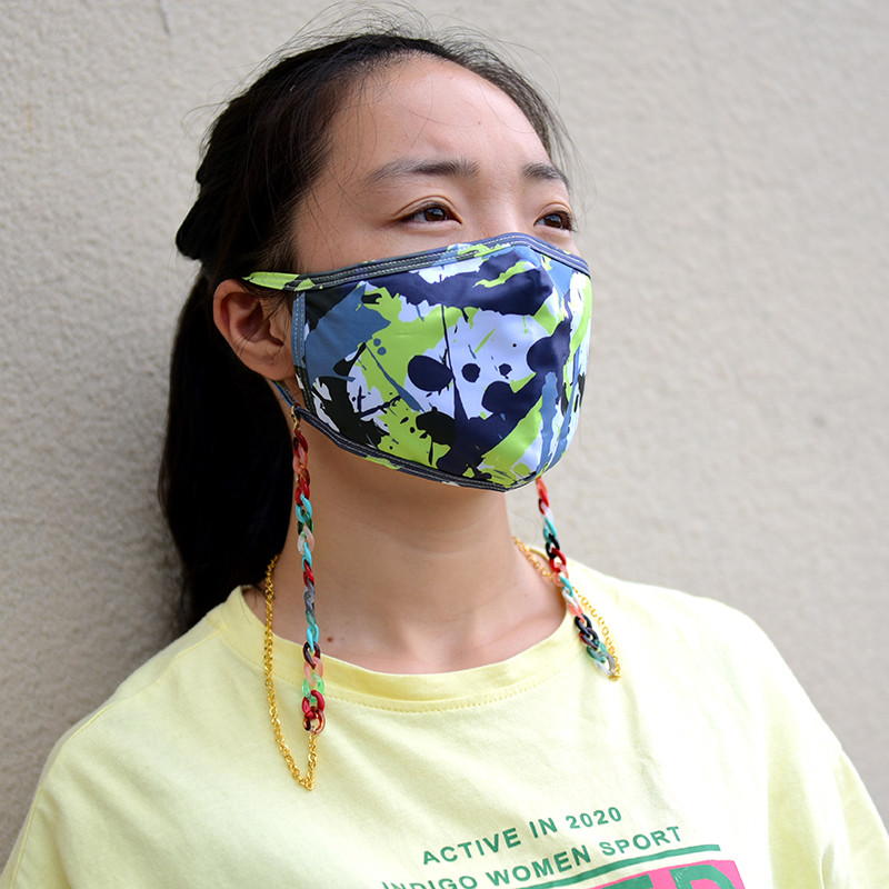 MOON GIRL Pozlaćeni lanac od akrilnih naočala za žene Protuklizne naočale za čitanje Kabel Držač maske Traka za oko oko Dropship