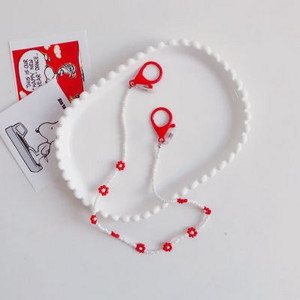 Novi mali svježi cvjetni lanac s maskom od perli i lančić za naočale