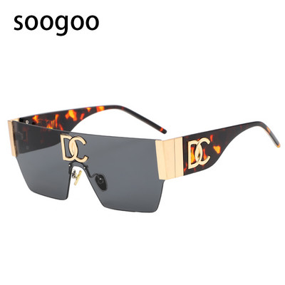 Vintage četvrtaste sunčane naočale bez okvira Ženske modne luksuzne marke 2022. Sunčane naočale bez okvira za muškarce Jednodijelne nijanse UV400