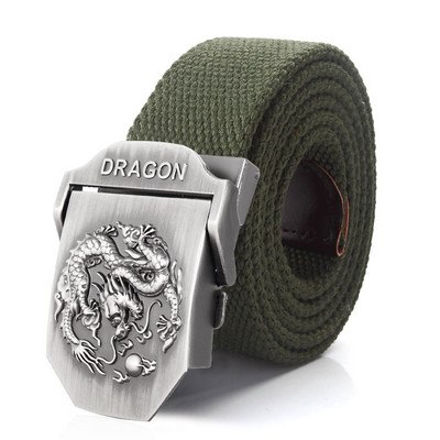 BOKADIAO meeste ja naiste sõjaväeline lõuendivöö luksuslik Dragon Metallist pandlaga teksarihm Armee taktikalised vööd naistele vöörihm meestele