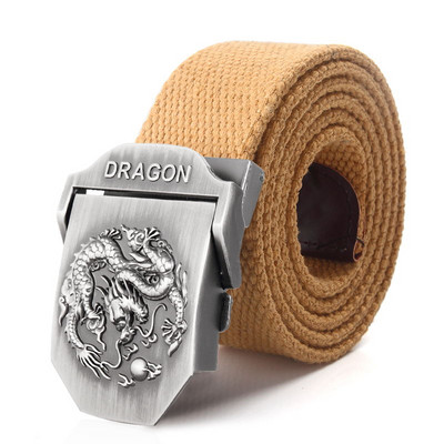 BOKADIAO meeste ja naiste sõjaväeline lõuendivöö luksuslik Dragon Metallist pandlaga teksarihm Armee taktikalised vööd naistele vöörihm meestele