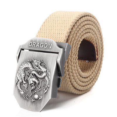 BOKADIAO meeste ja naiste sõjaväeline lõuendivöö luksuslik Dragon Metallist pandlaga teksarihm Armee taktikalised vööd naistele vöörihm meestele