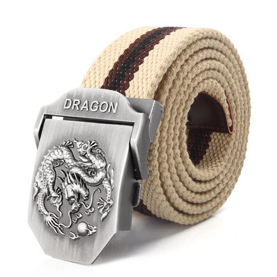 BOKADIAO meeste ja naiste sõjaväeline lõuendivöö luksuslik Dragon Metallist pandlaga teksarihm Armee taktikalised vööd naistele vöörihm meestele