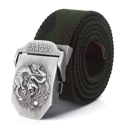 BOKADIAO meeste ja naiste sõjaväeline lõuendivöö luksuslik Dragon Metallist pandlaga teksarihm Armee taktikalised vööd naistele vöörihm meestele