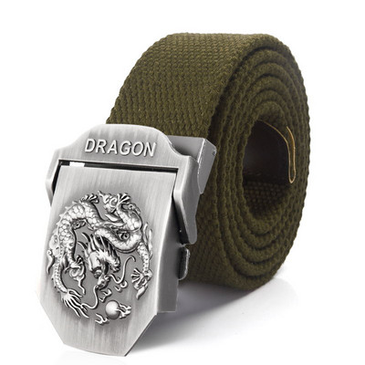 BOKADIAO meeste ja naiste sõjaväeline lõuendivöö luksuslik Dragon Metallist pandlaga teksarihm Armee taktikalised vööd naistele vöörihm meestele