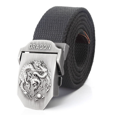 BOKADIAO meeste ja naiste sõjaväeline lõuendivöö luksuslik Dragon Metallist pandlaga teksarihm Armee taktikalised vööd naistele vöörihm meestele
