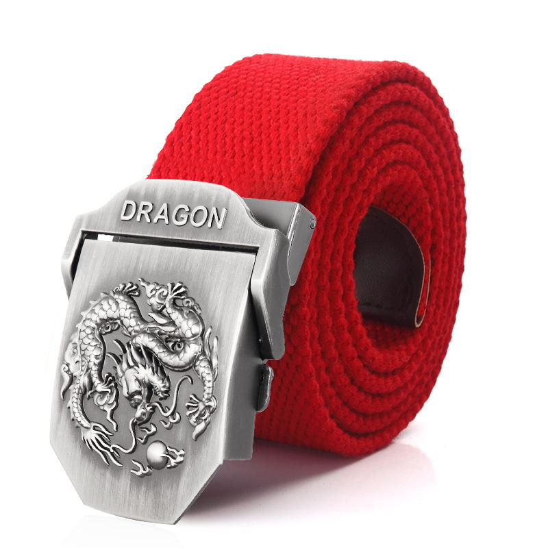 BOKADIAO meeste ja naiste sõjaväeline lõuendivöö luksuslik Dragon Metallist pandlaga teksarihm Armee taktikalised vööd naistele vöörihm meestele