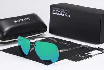 Αλουμίνιο Magnesium HD Polarized Fashion Γυαλιά ηλίου Ανδρικά γυαλιά ηλίου οδήγησης Vintage Oculos De Sol με κουτί αυθεντικής επωνυμίας