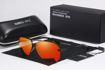 Αλουμίνιο Magnesium HD Polarized Fashion Γυαλιά ηλίου Ανδρικά γυαλιά ηλίου οδήγησης Vintage Oculos De Sol με κουτί αυθεντικής επωνυμίας