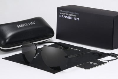 Αλουμίνιο Magnesium HD Polarized Fashion Γυαλιά ηλίου Ανδρικά γυαλιά ηλίου οδήγησης Vintage Oculos De Sol με κουτί αυθεντικής επωνυμίας