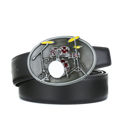 Western big clipper Skull Texas Centura cu cinci colțuri PU Centura 4.0 unisex