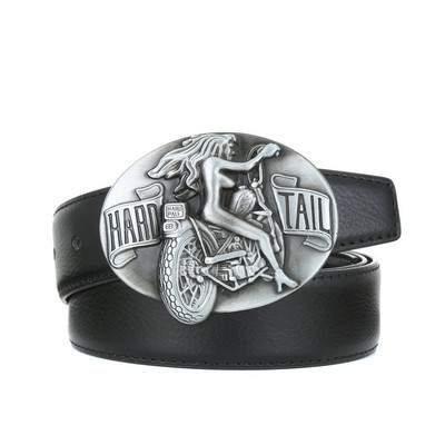 Western big clipper Skull Texas Centura cu cinci colțuri PU Centura 4.0 unisex